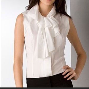 🌹Diane Von Furstenberg ruffle neck top Sz 8